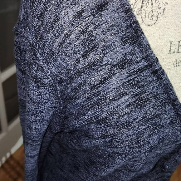 Free‎ People Womens Gotham Navy Blue Faux Wrap Sweater Small - Picture 3 of 5